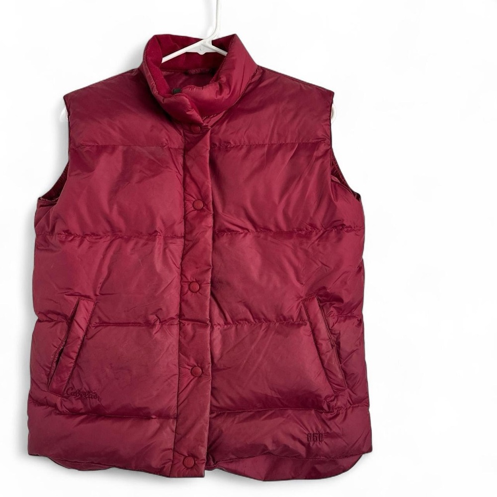 Cabela’s Premier Northern Goosedown‎ 650 Red Puffer Vest Women’s Small